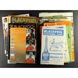 FOOTBALL PROGRAMMES. ONE PER SEASON. BLACKPOOL - BRIGHTON. 1960 ONWARDS. Comprising of: Blackpool