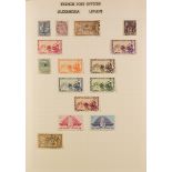FRENCH COLONIES 1900's-40's MINT AND USED COLLECTION in an album , with ranges incl. Algeria /