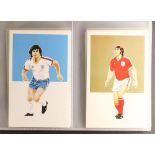 FOOTBALL - SIGMA SPORT SILHOUETTES no 1-60, and other publishers etc. plus various 1966 World Cup