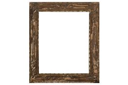 A EUROPEAN 19TH CENTURY REED AND SCROLLED LEAF CARVED PASTEL FRAME