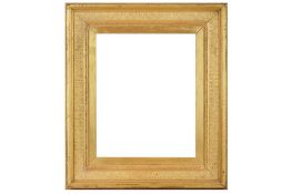 A FRENCH MID 19TH CENTURY GILDED COMPOSITION FRAME