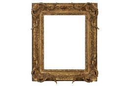 A BRITISH LATE 17TH CENTURY STYLE CARVED AND GILDED LOUIS XIV FRAME
