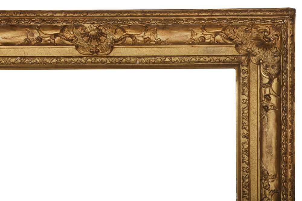 A FRENCH LOUIS XIV CARVED, PIERCED AND GILDED FRAME - Image 2 of 3