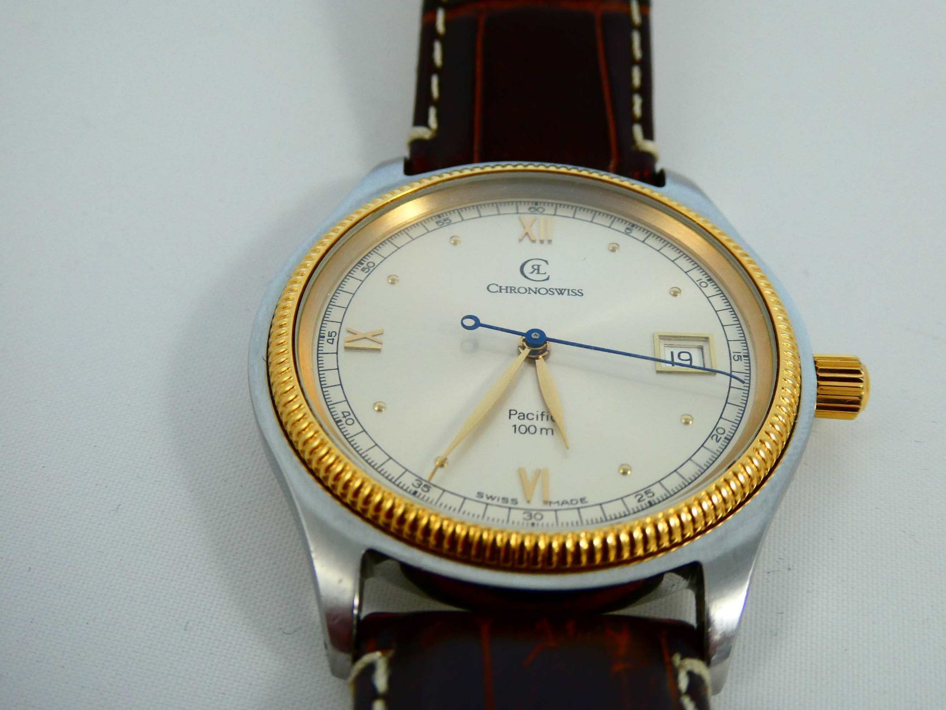 Chronoswiss " Pacific " in Stahl/ 18 Karat Gold - Image 4 of 4