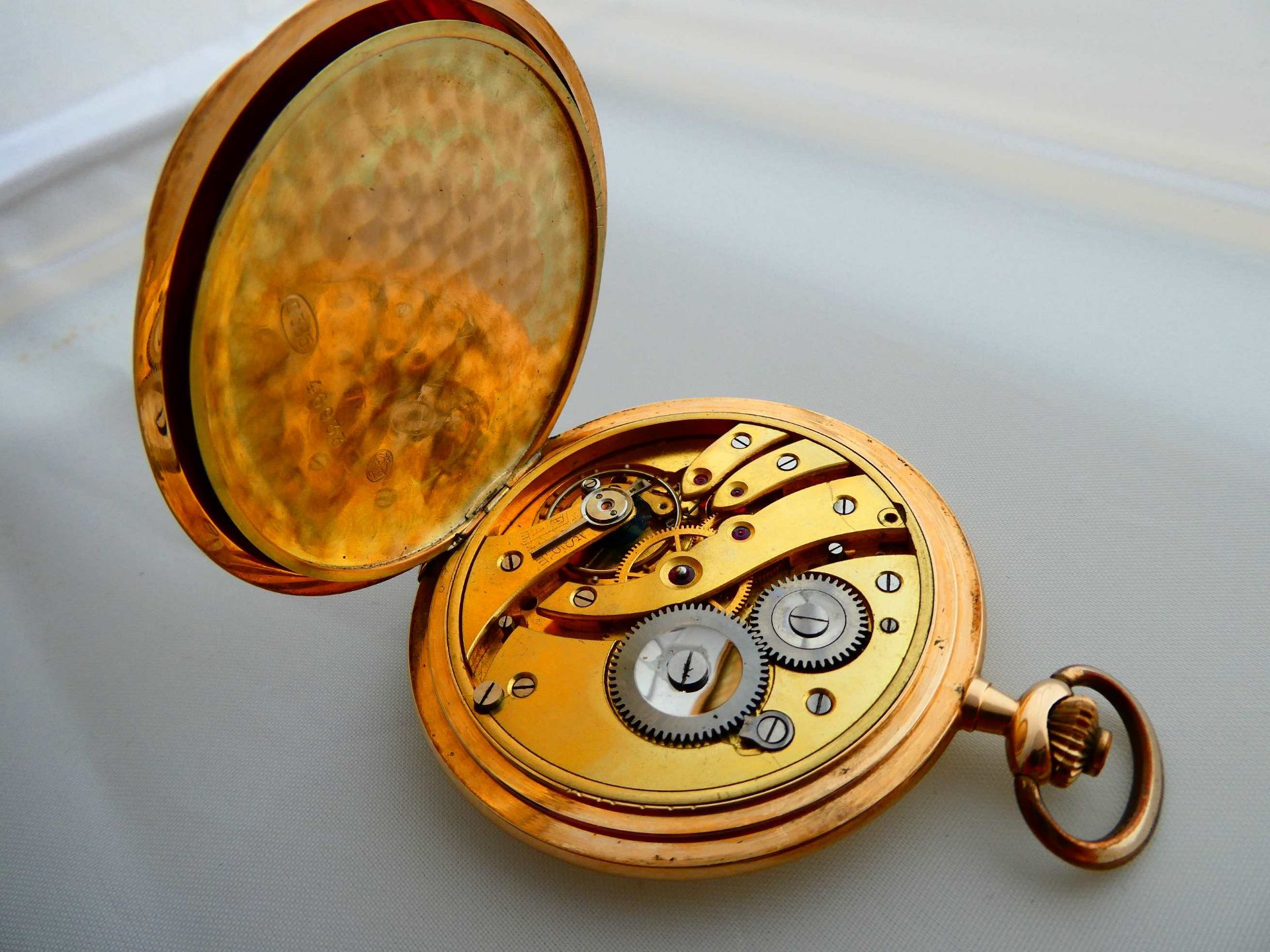 Taschenuhr in 14 Karat Gold aus ca, 1910 - Bild 6 aus 6