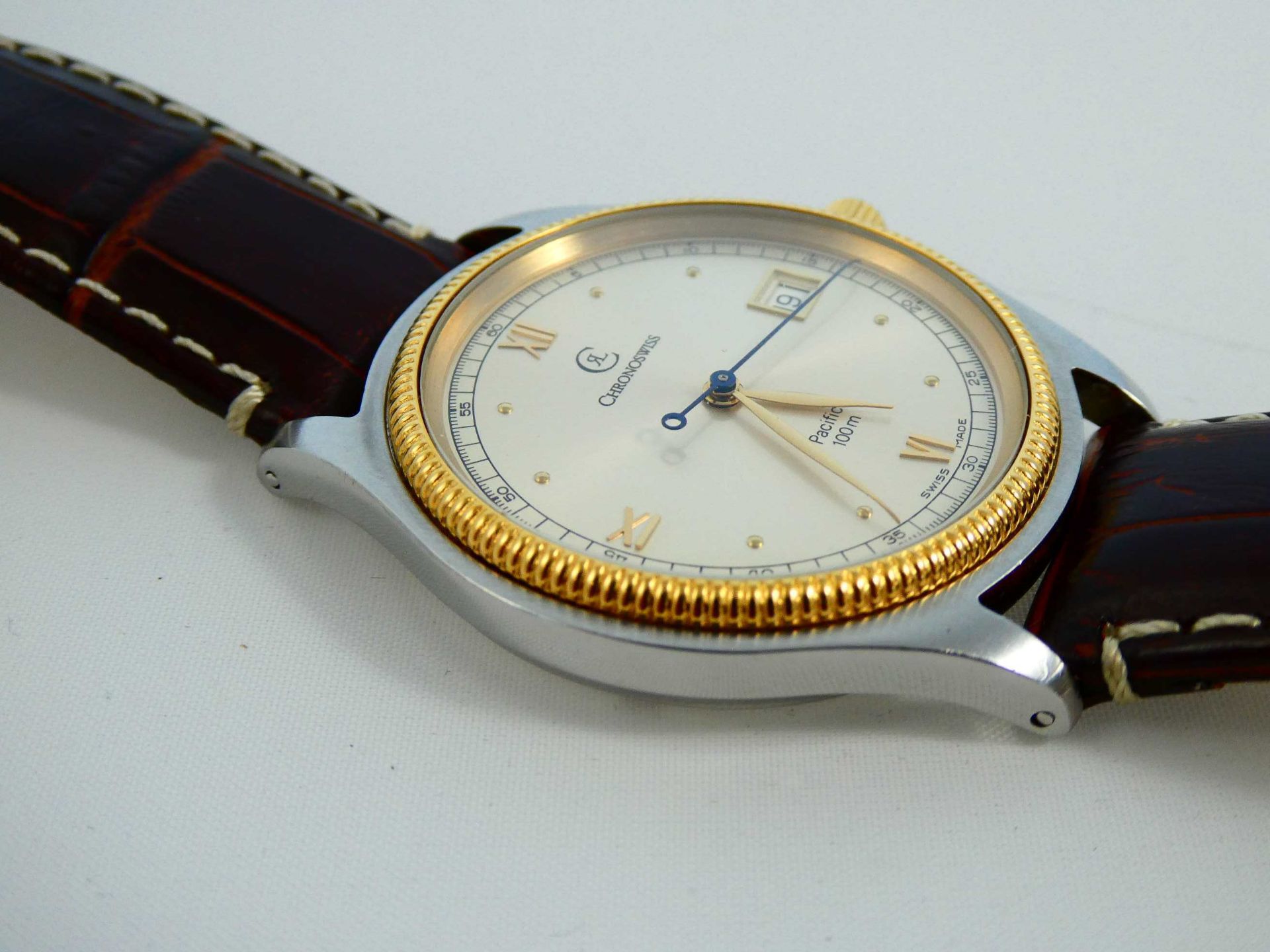 Chronoswiss " Pacific " in Stahl/ 18 Karat Gold - Image 2 of 4