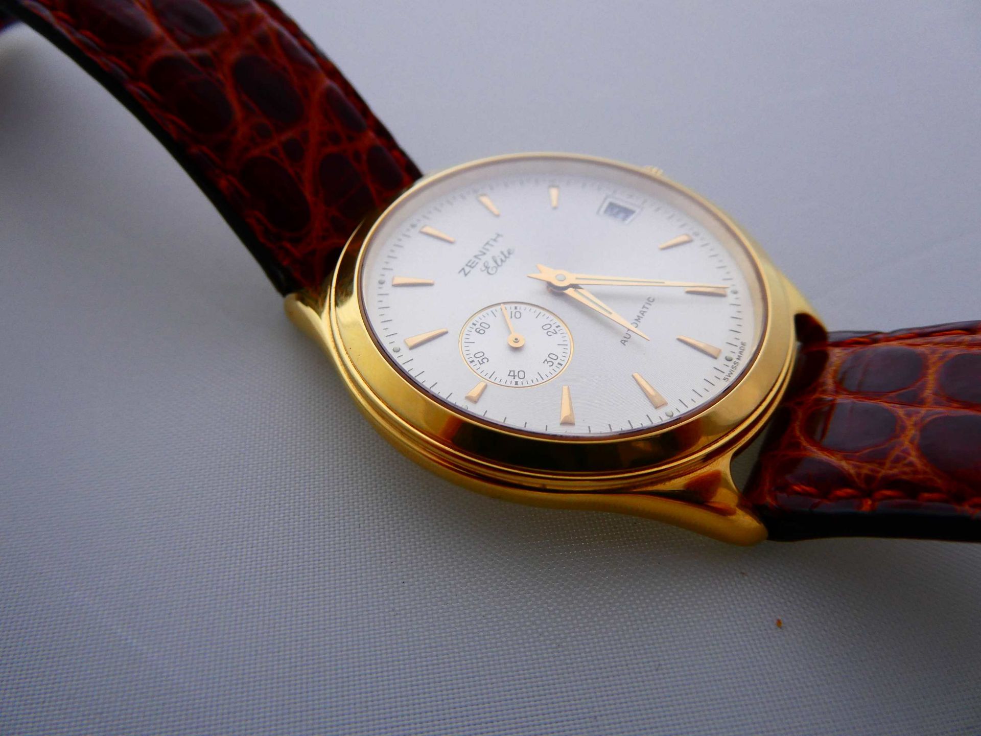 Zenith " Elite ", Armbanduhr in 18 Karat Gold - Image 2 of 7