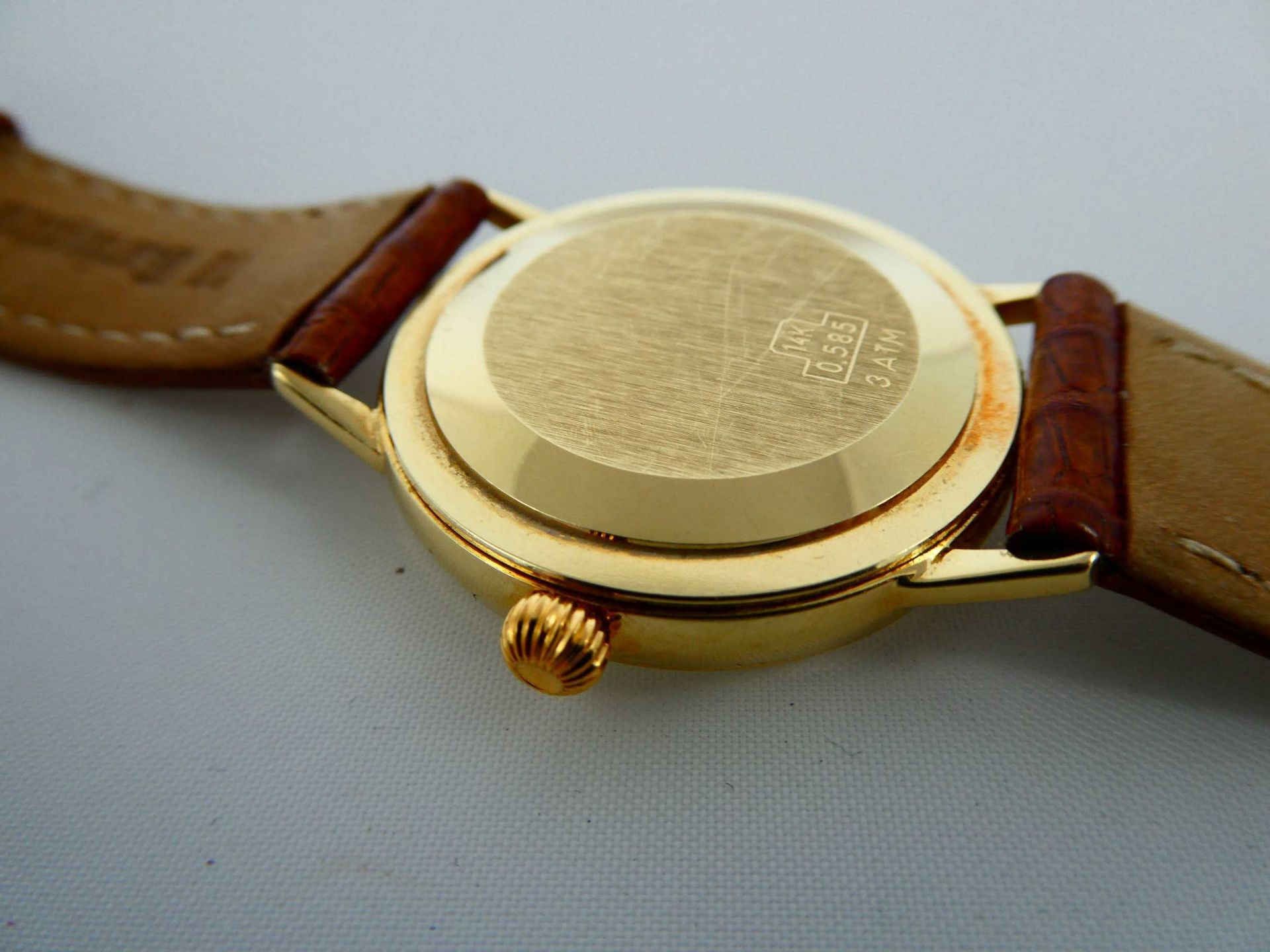 Glashütte Herrenuhr in 14 Karat Gold - Image 4 of 5