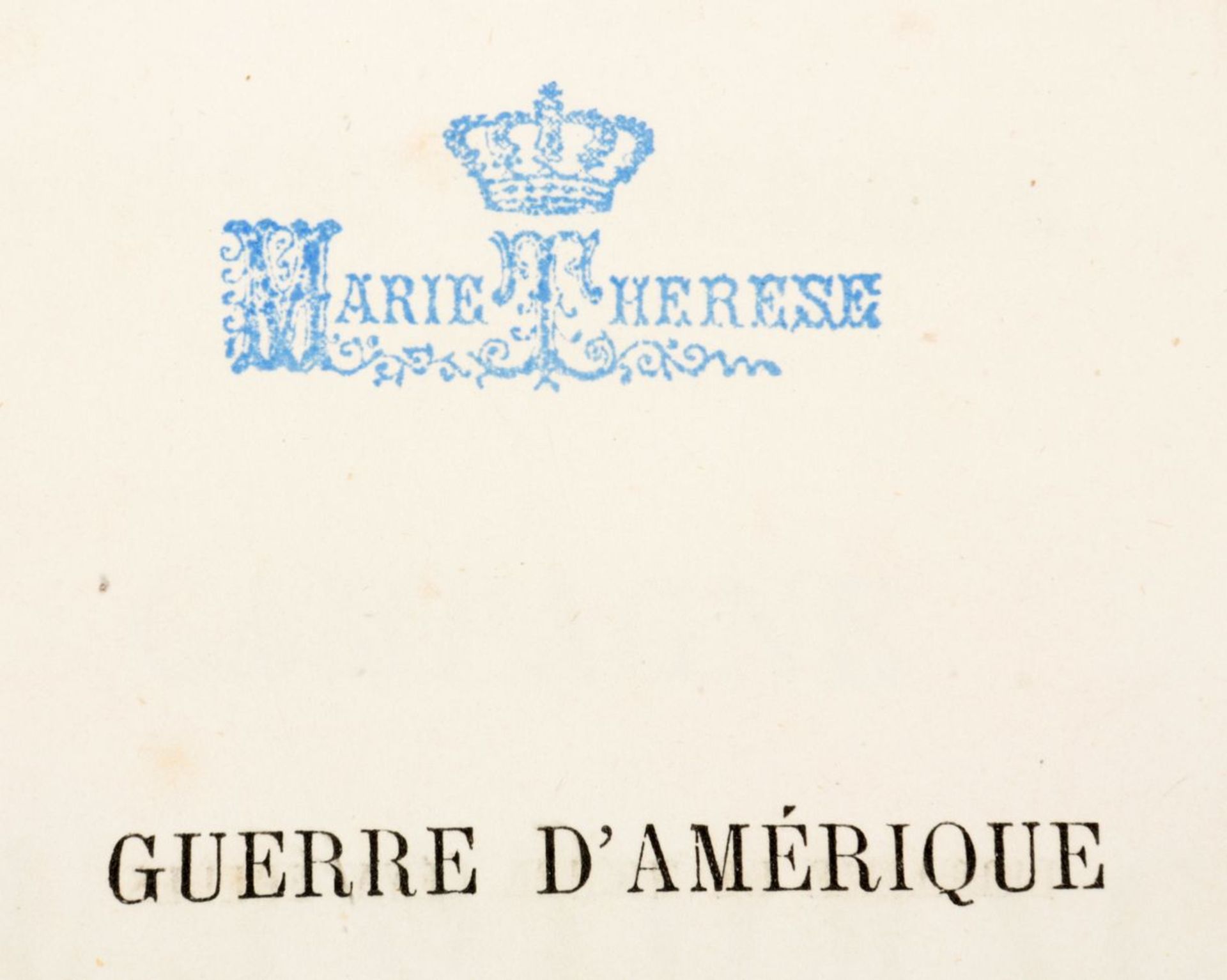 Buch "Guerre D'Amérique" a.d. Bibliothek der Marie Therese - Bild 2 aus 2