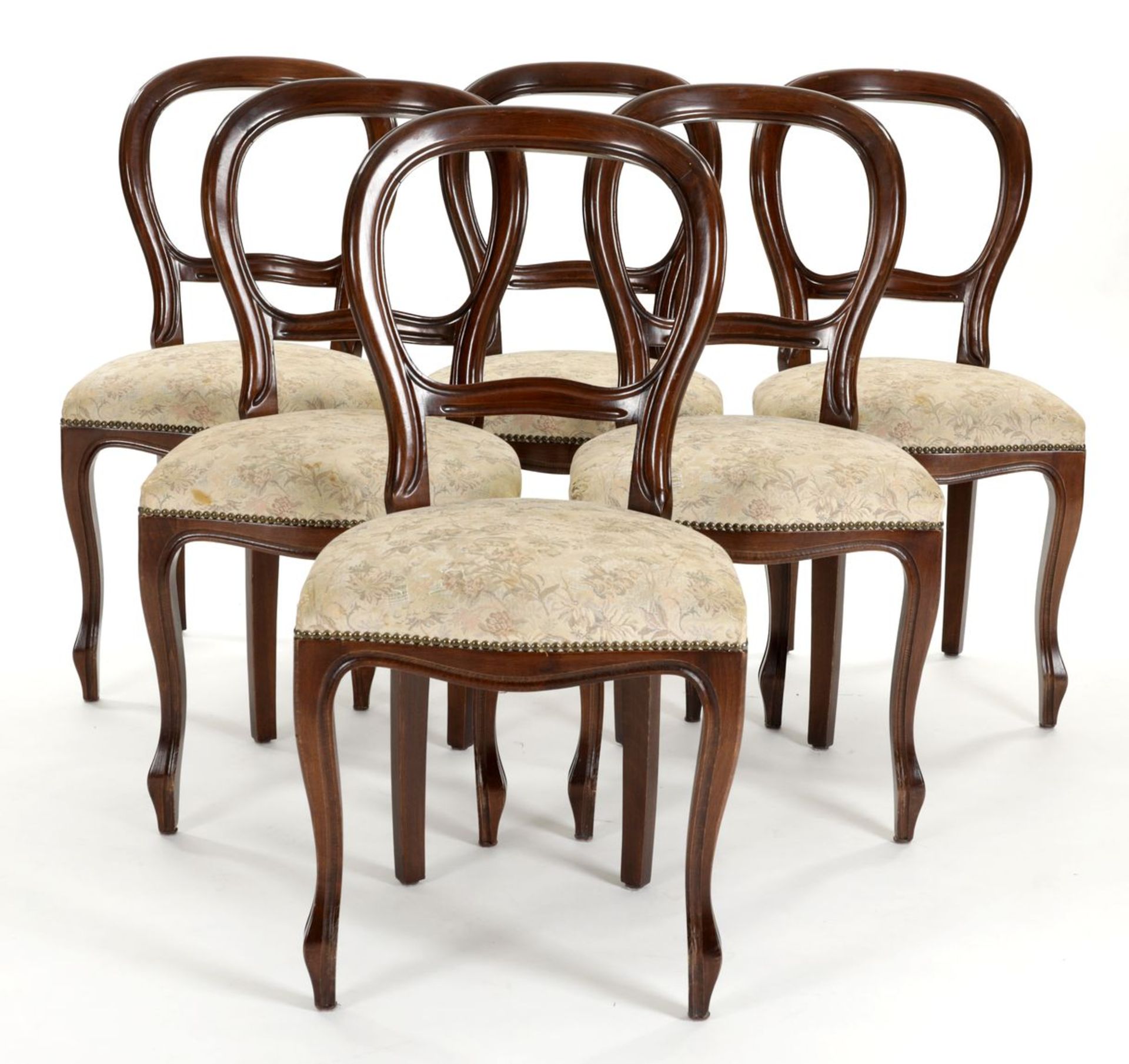 6 viktorianische Stühle