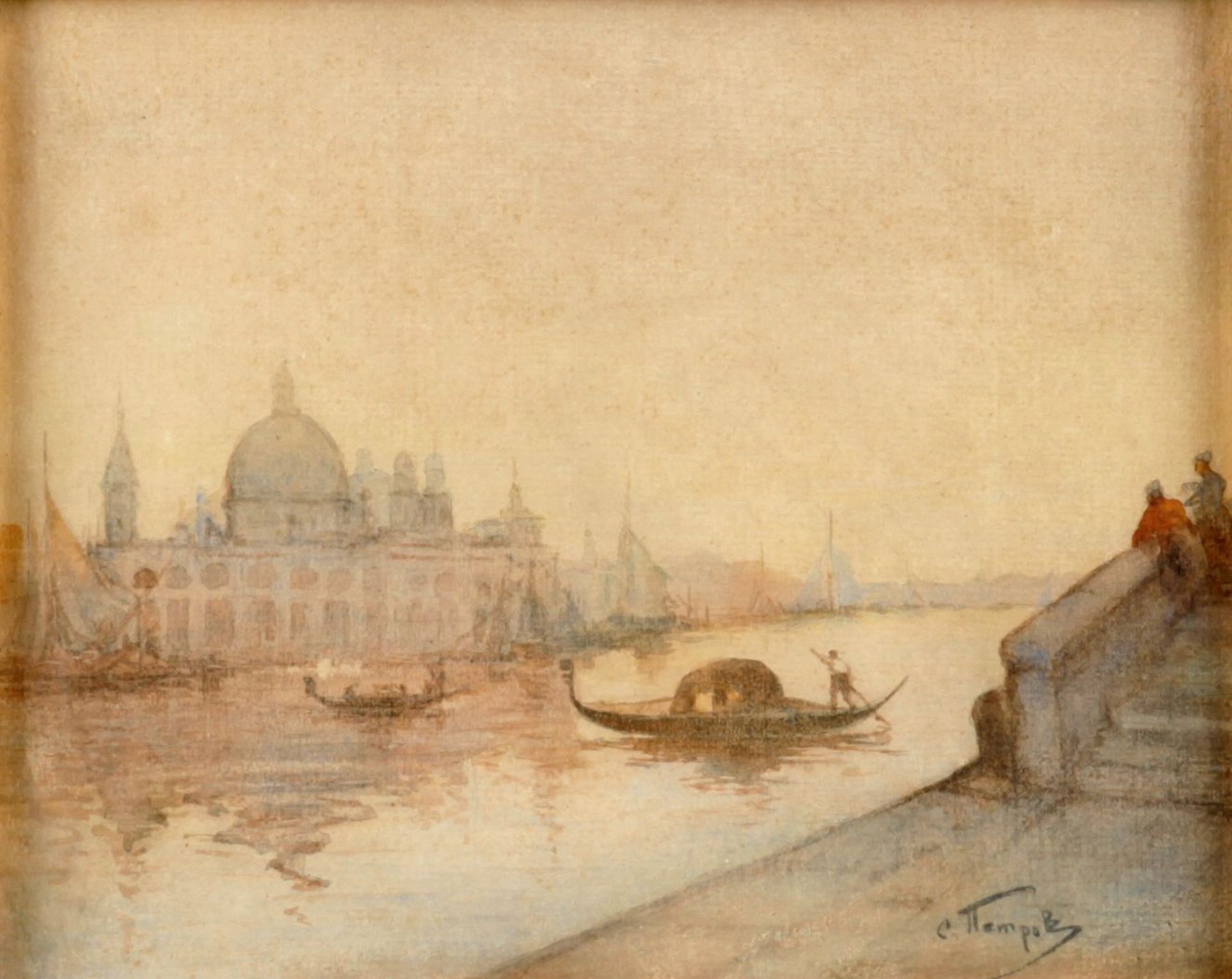 Venedigansicht m. Santa Maria della Salute