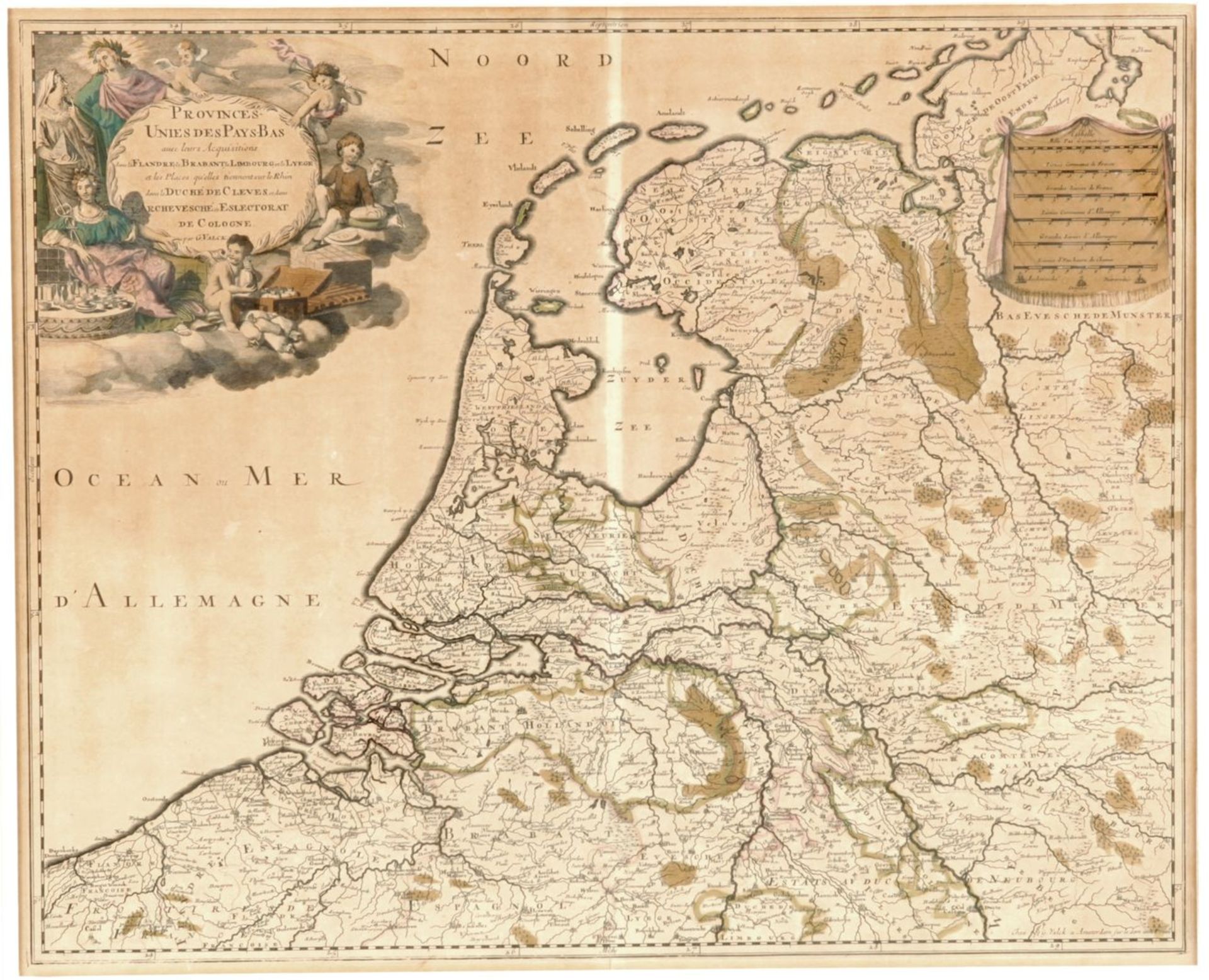 Karte der Provinzen der Niederlande