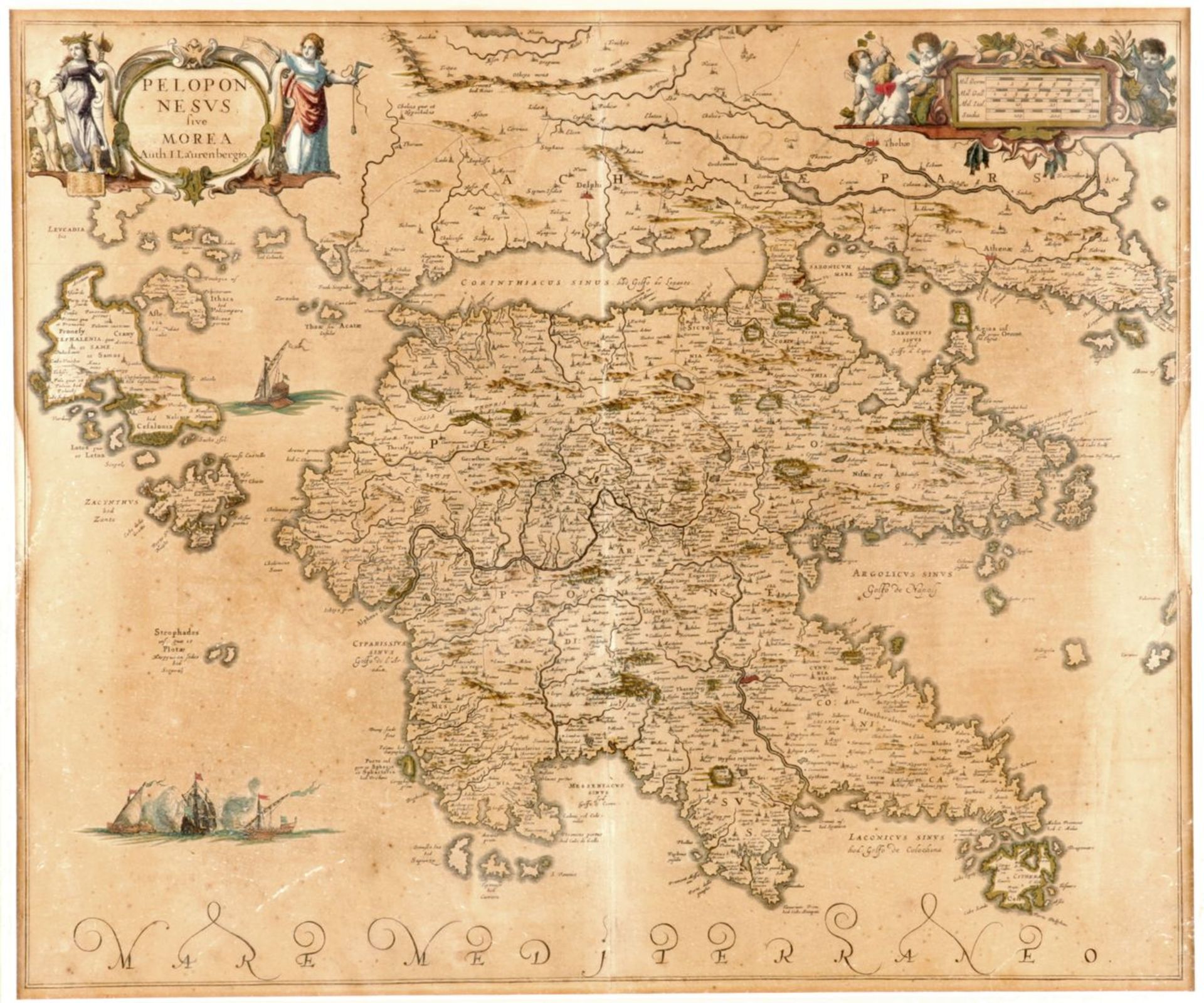 Peloponnes - Karte