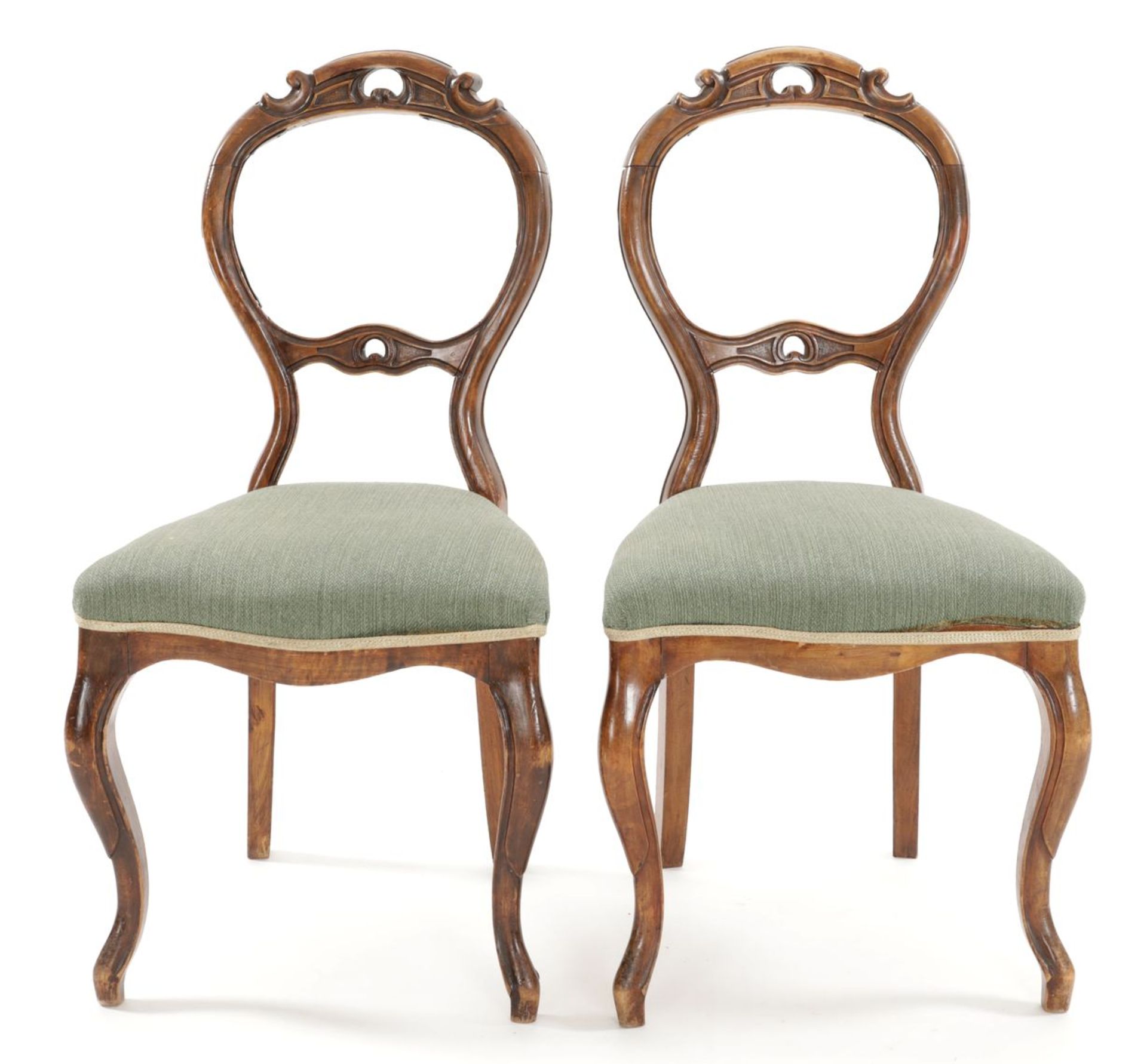 Paar viktorianische Stühle