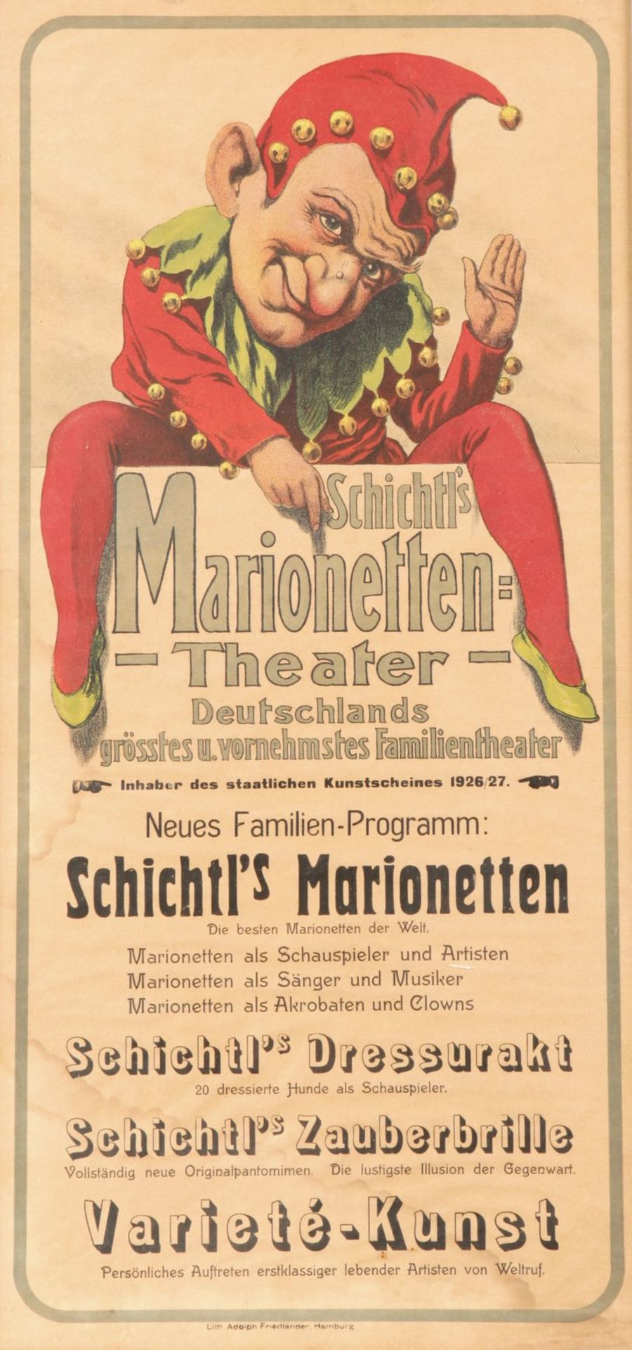 3 Plakate v. Schichtl`s Marionettenspielen - Bild 2 aus 4