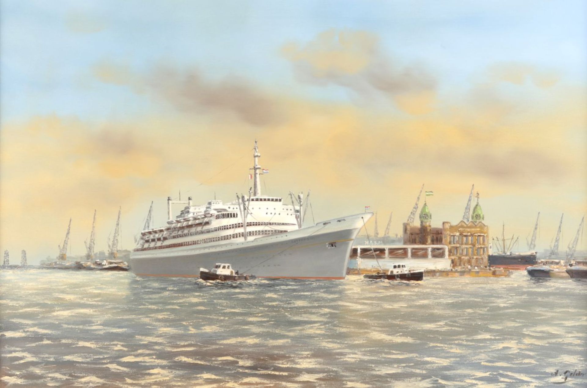 Passagierschiff SS Rotterdam im Hafen v. Rotterdam