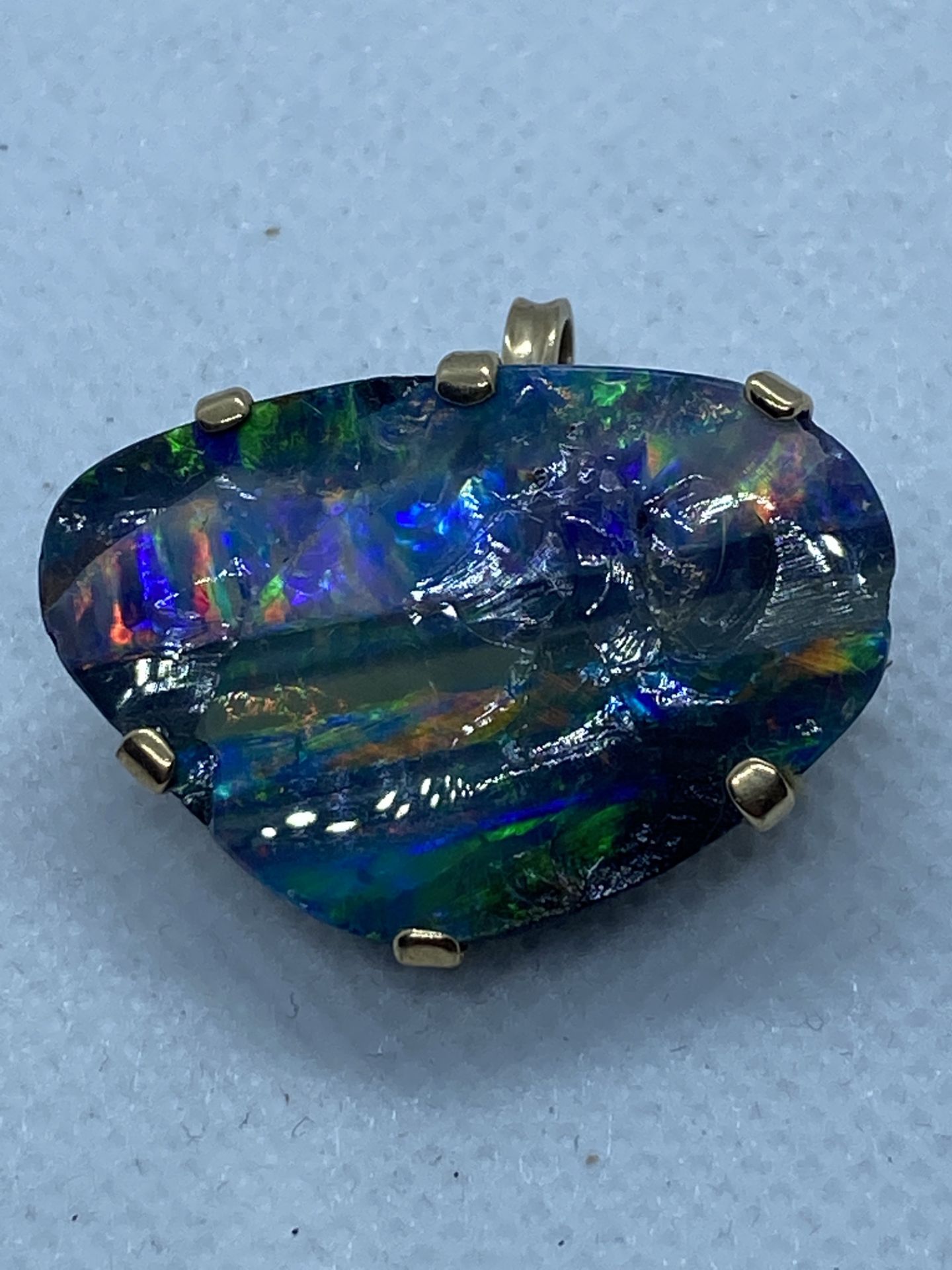 LARGE OPAL PENDANT BROOCH - Image 2 of 4