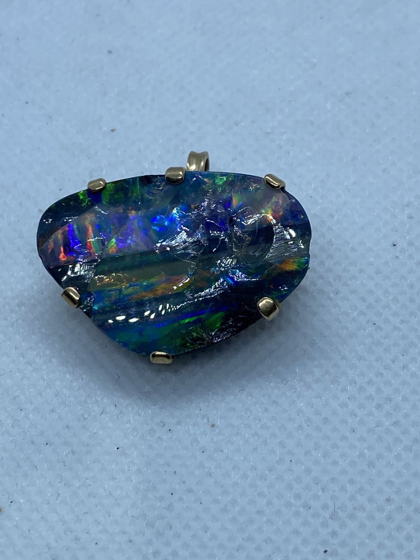 LARGE OPAL PENDANT BROOCH