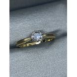 18ct GOLD 0.50ct DIAMOND SOLITAIRE RING