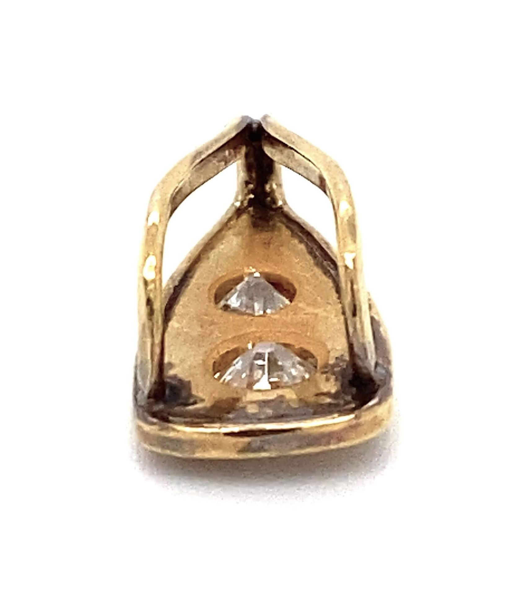 Anhänger mit ca. 0,3 ct Diamanten - Bild 2 aus 2