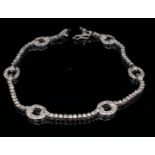 Armband mit ca. 2,0 ct Brillanten