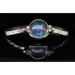 Armband mit Opal-Triplette und ca. 0,3 ct Brillanten