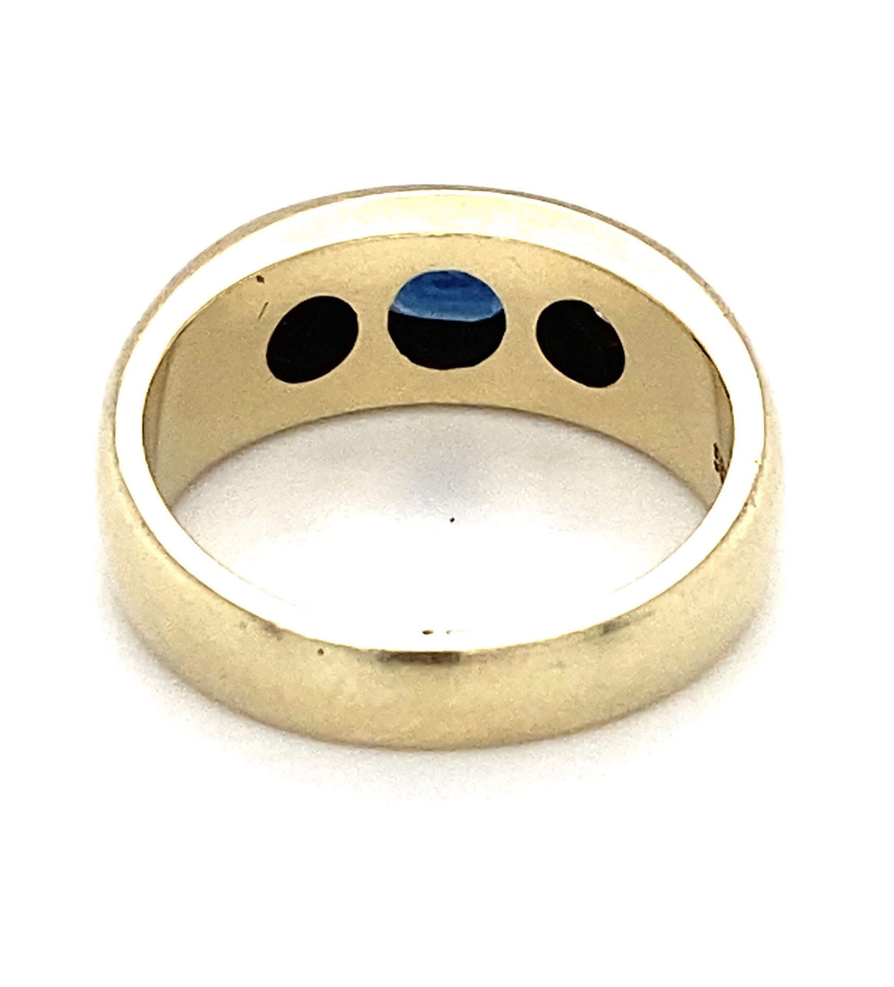 Ring mit Saphir und ca. 0,15 ct Brillanten - Bild 2 aus 2