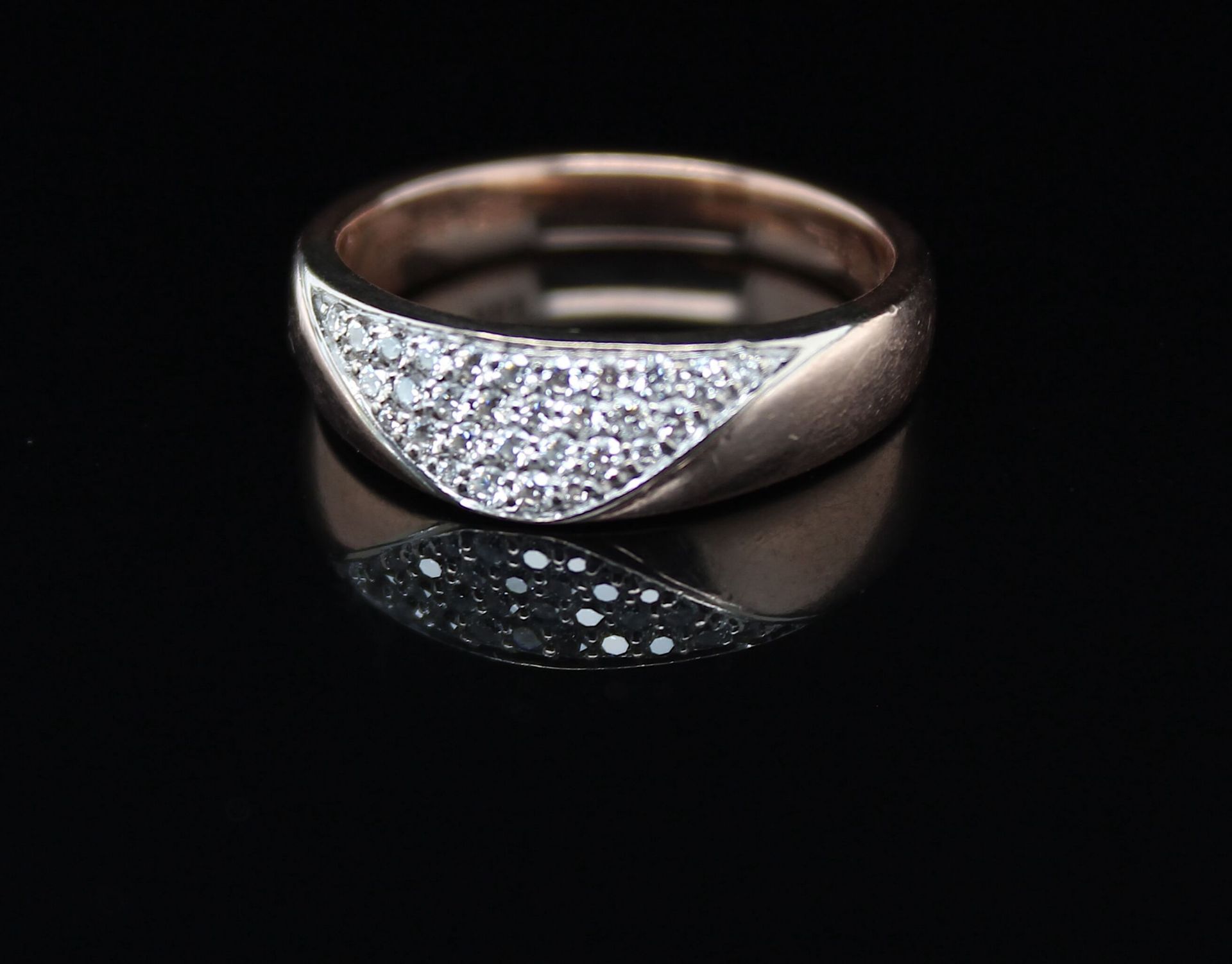 Modern ring with brilliants total ca. 0.26 ct - Image 2 of 3