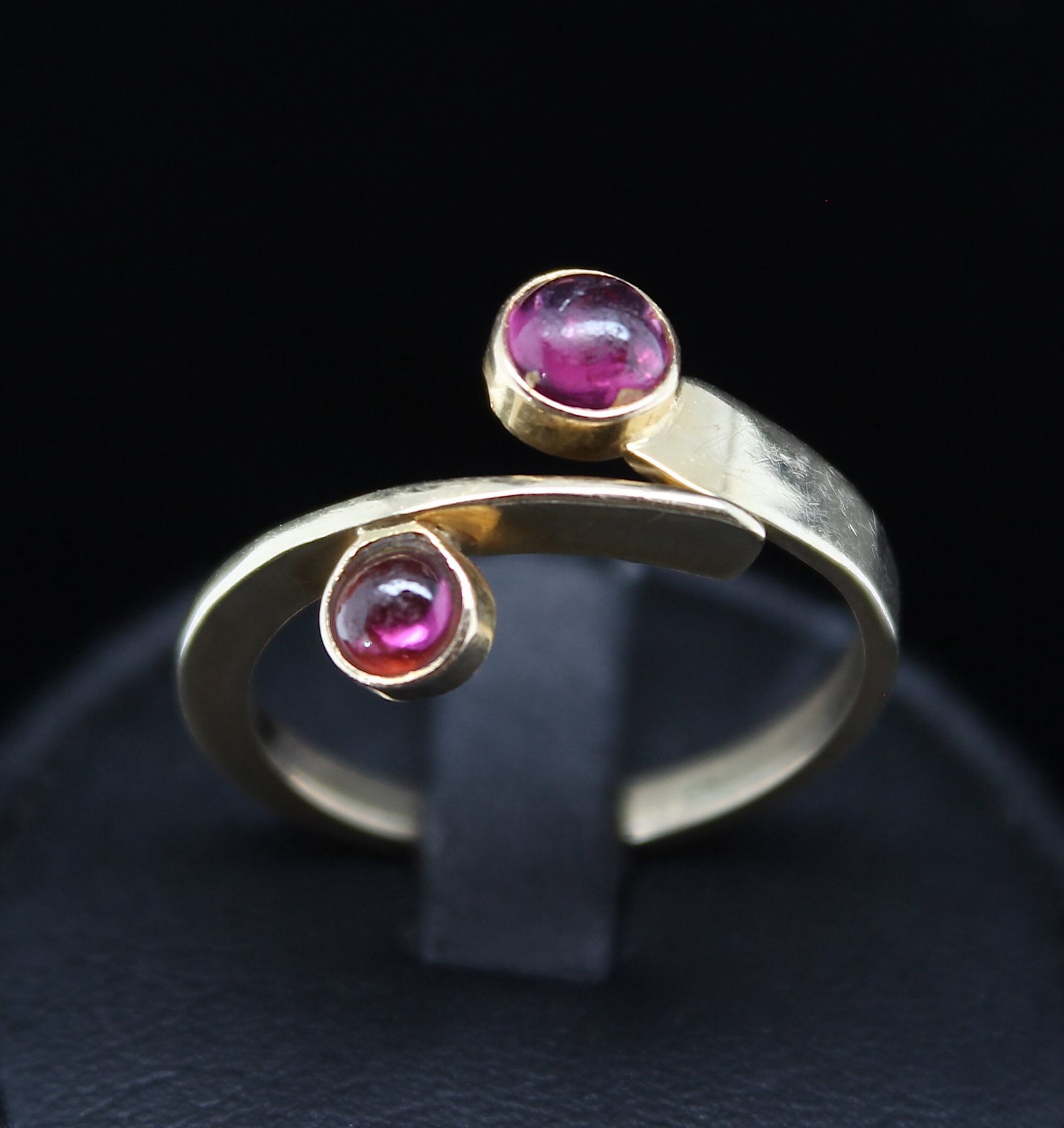 Ring with 2 garnets - Image 3 of 3