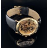 BWC Swiss Armbanduhr, Handaufzug, vergoldet