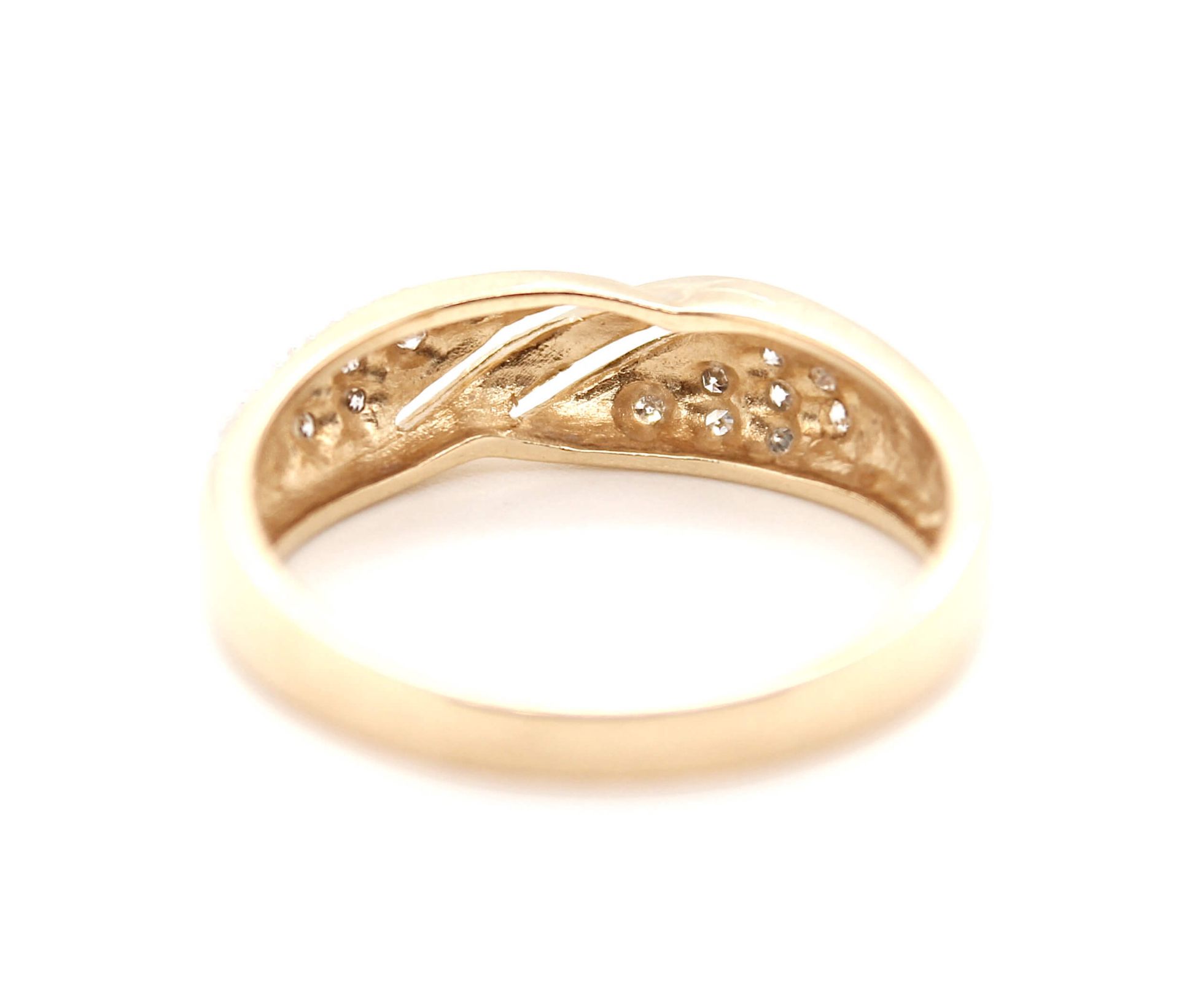 Modern ring with diamonds - Image 3 of 3