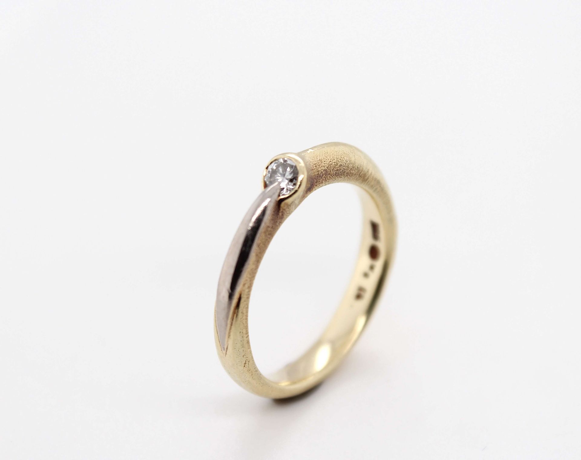 Ring with one brilliant ca. 0,12 ct - Image 3 of 3
