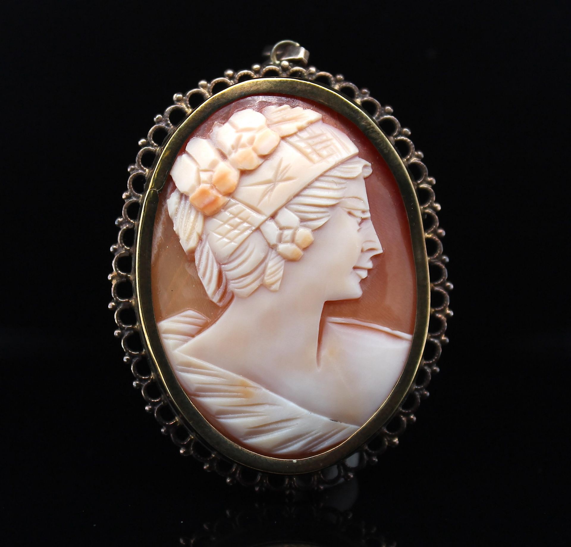 Cameo as pendant/brooch - Image 2 of 3