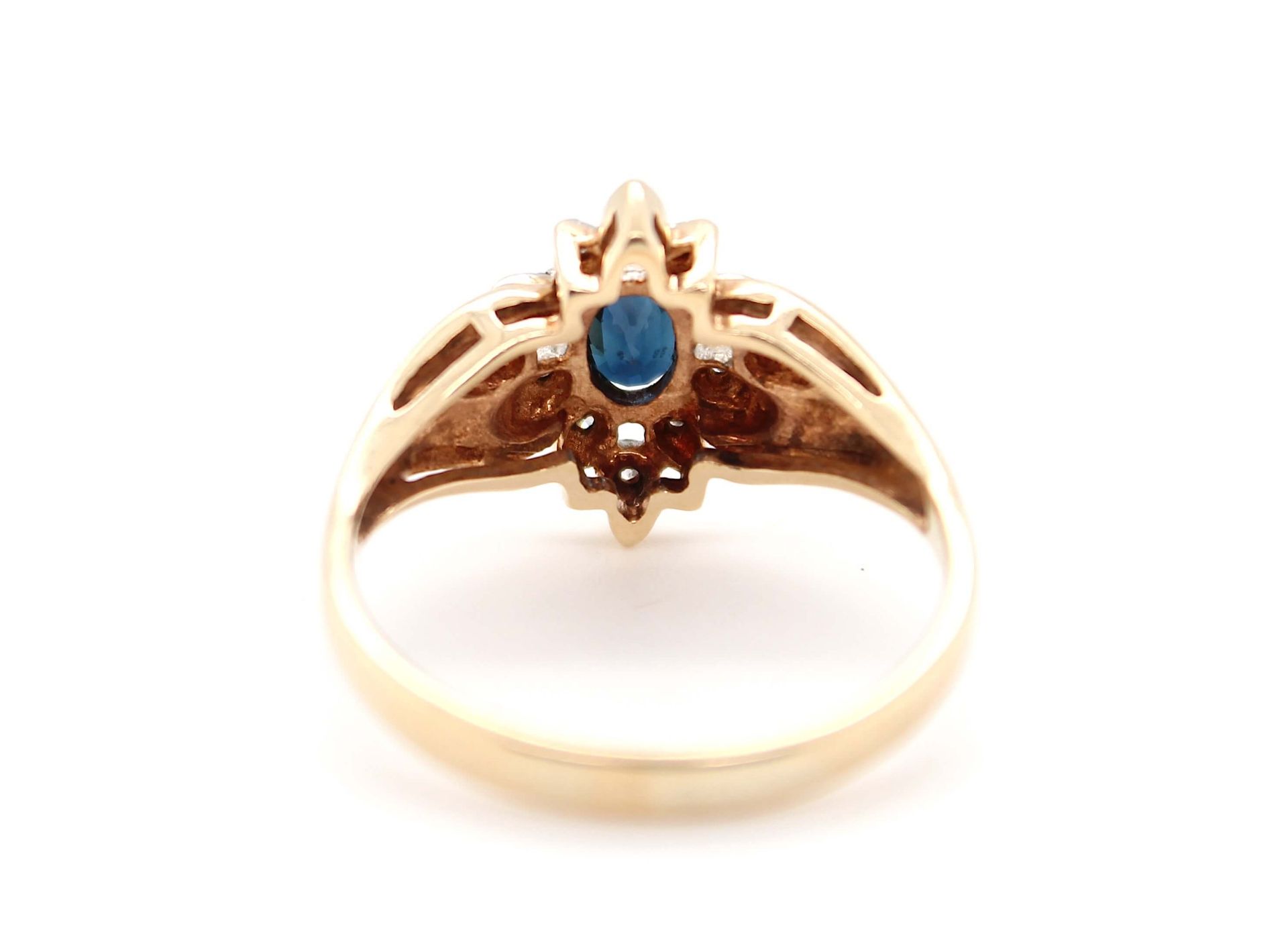 Ring with sapphire and brilliants - Image 3 of 3