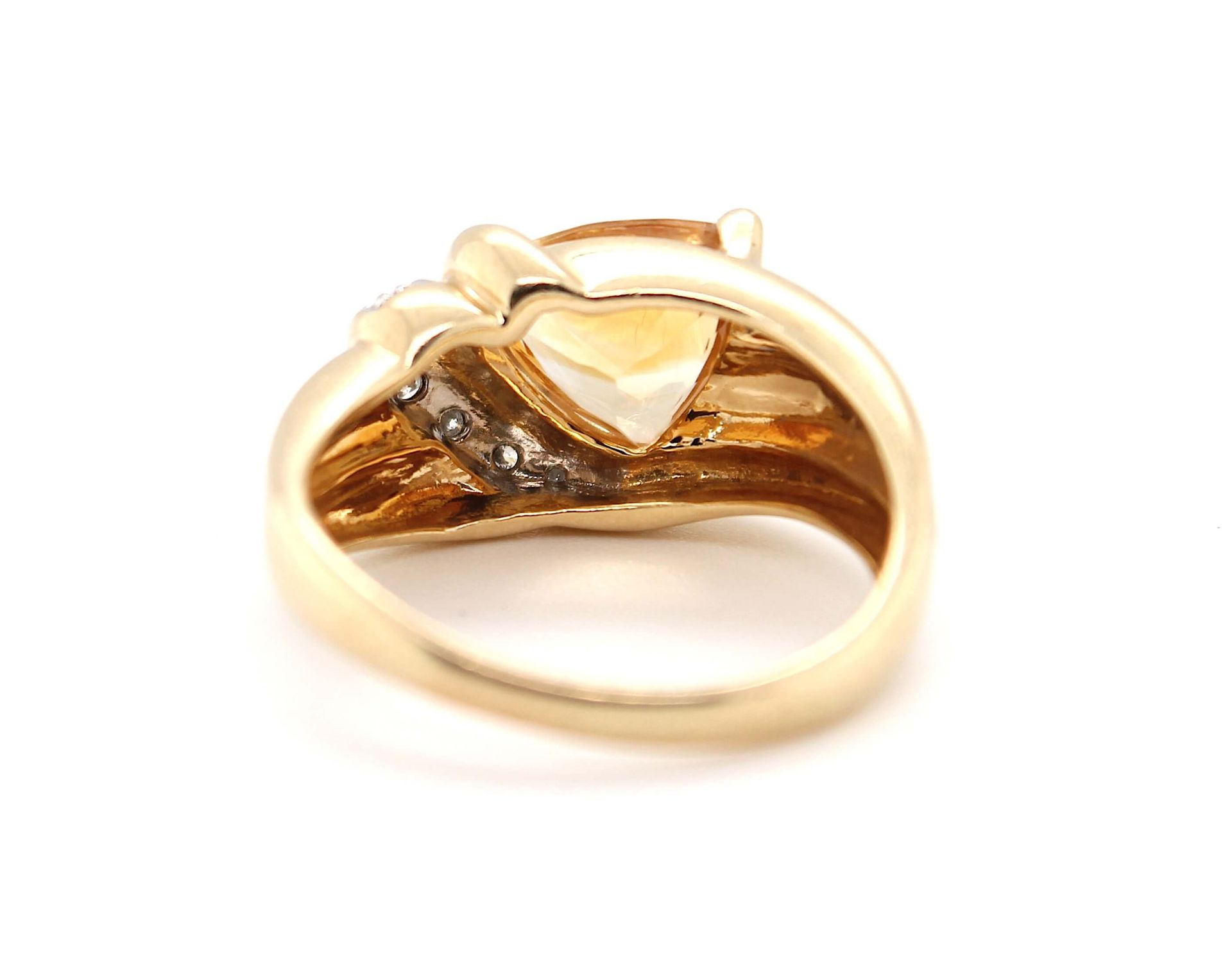 Ring with citrine and brilliants - Image 3 of 3