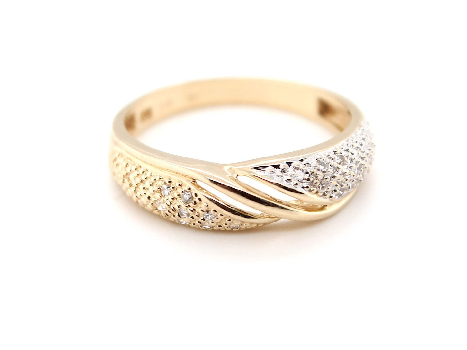 Modern ring with diamonds - Image 2 of 3