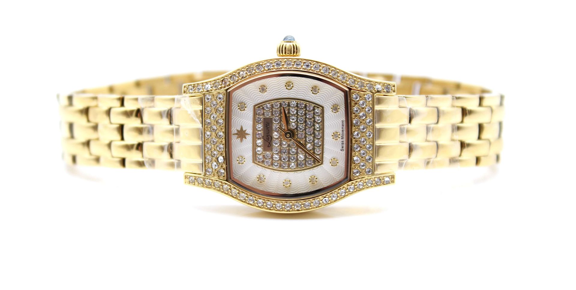 Ladies wrist Watch Lanscotte gold plated with Swarovski Crystals - Image 2 of 4