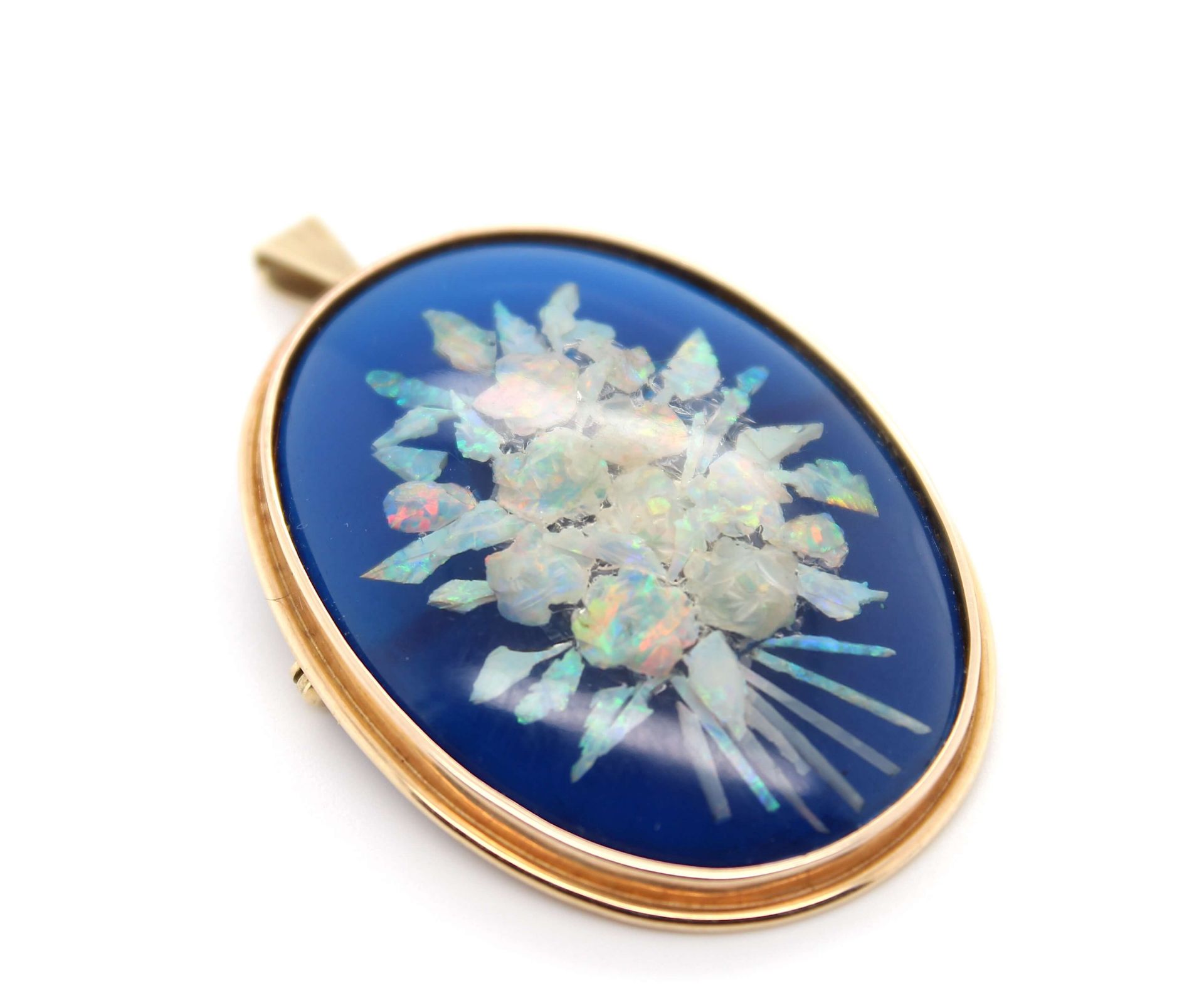 Pendant/brooch with white opal - Image 2 of 3