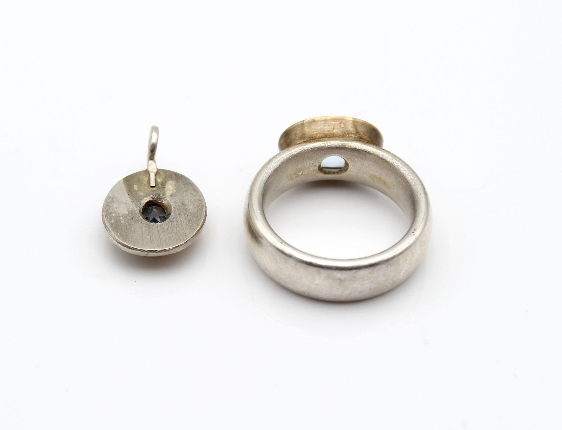 Pendant and ring silver - Image 3 of 3