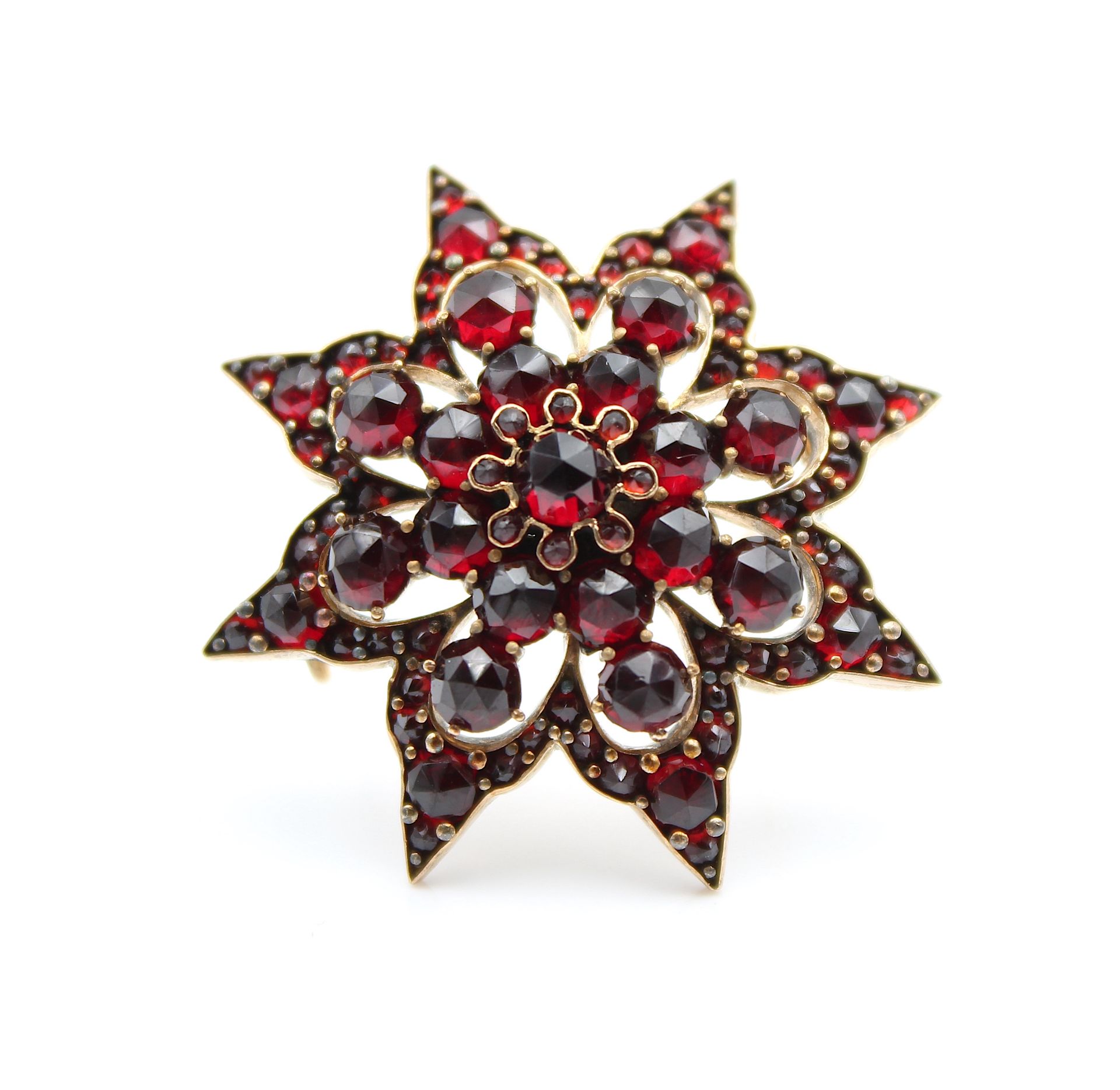 Vintage garnet brooch - Image 4 of 4