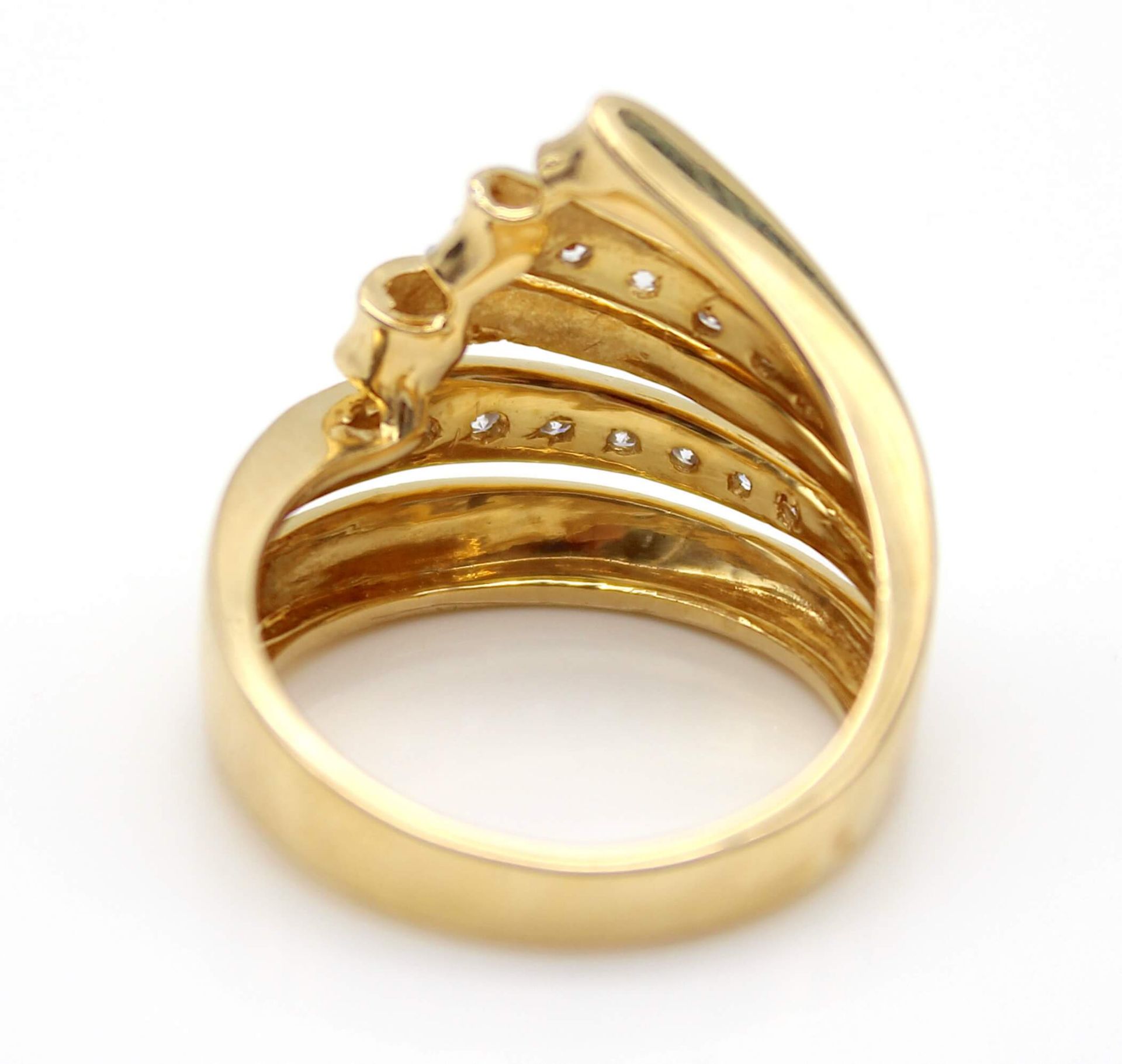 Ring with brilliants 750 gold - Image 3 of 3
