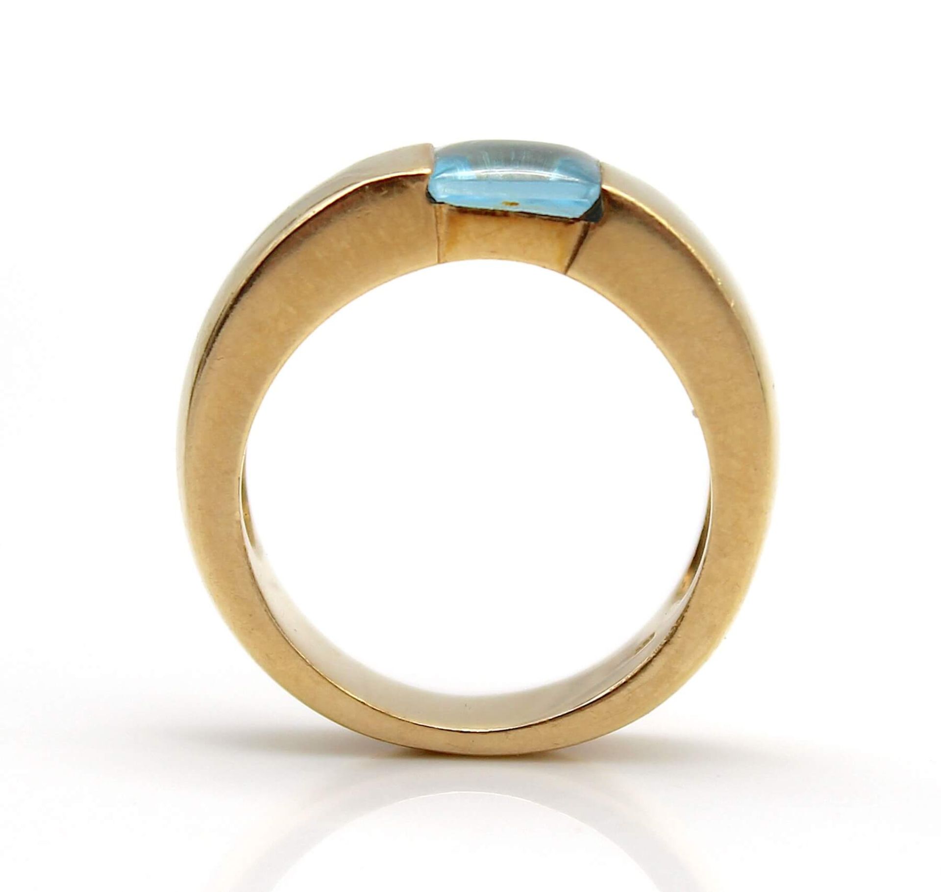 Ring with a topaz in 585 gold - Image 4 of 4