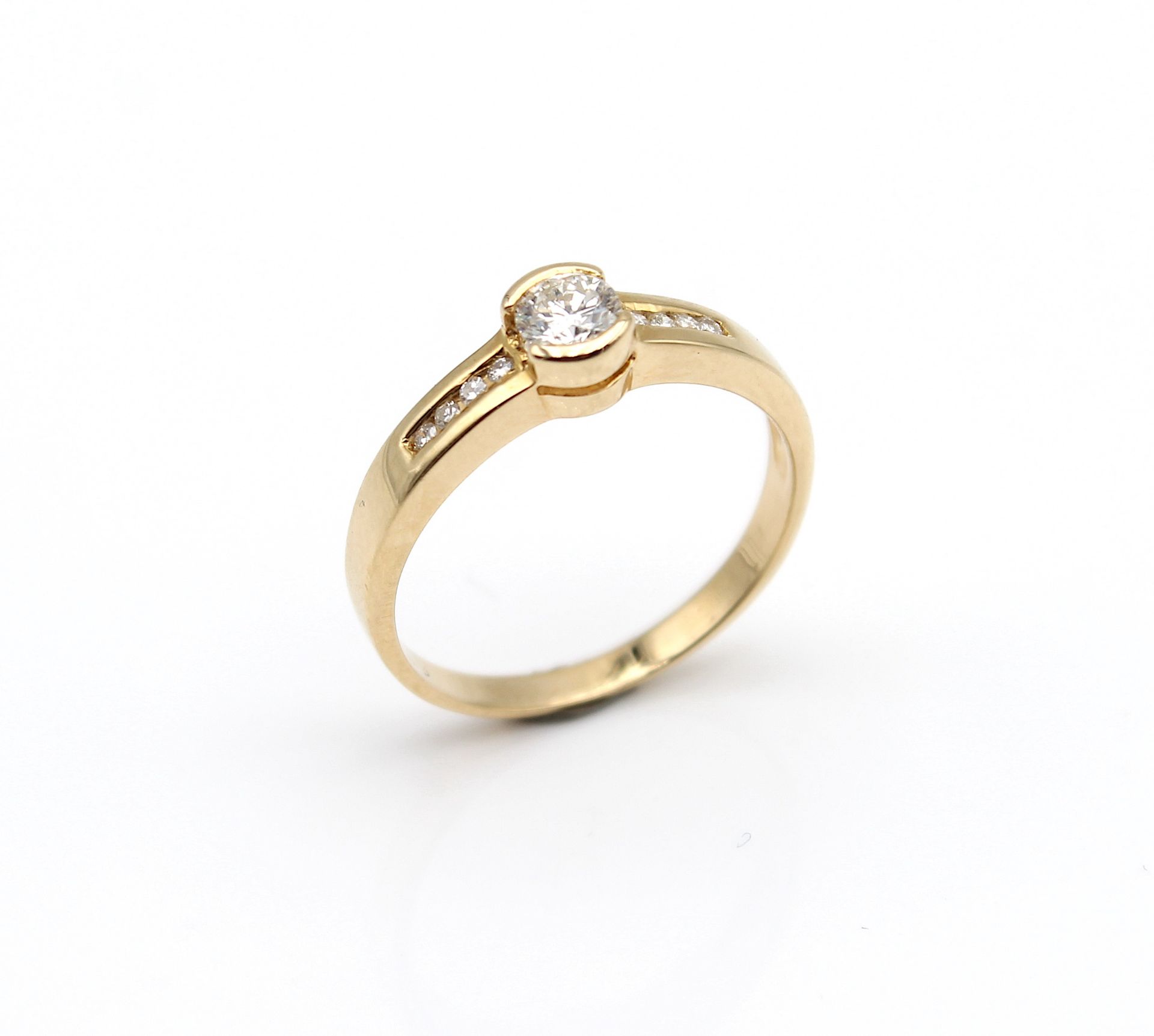 Ring with a brilliant ca. 0,26 ct - Image 2 of 3