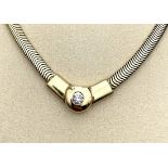 Collier mit einem Brillanten ca. 0,20 ct