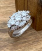 Vintage Ring mit ges. ca. 1,20 ct Diamanten und Brillanten