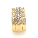 Ring aus 585 Gold mit ges. ca. 1,3 ct