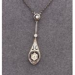 Art Deco Collier mit Diamanten