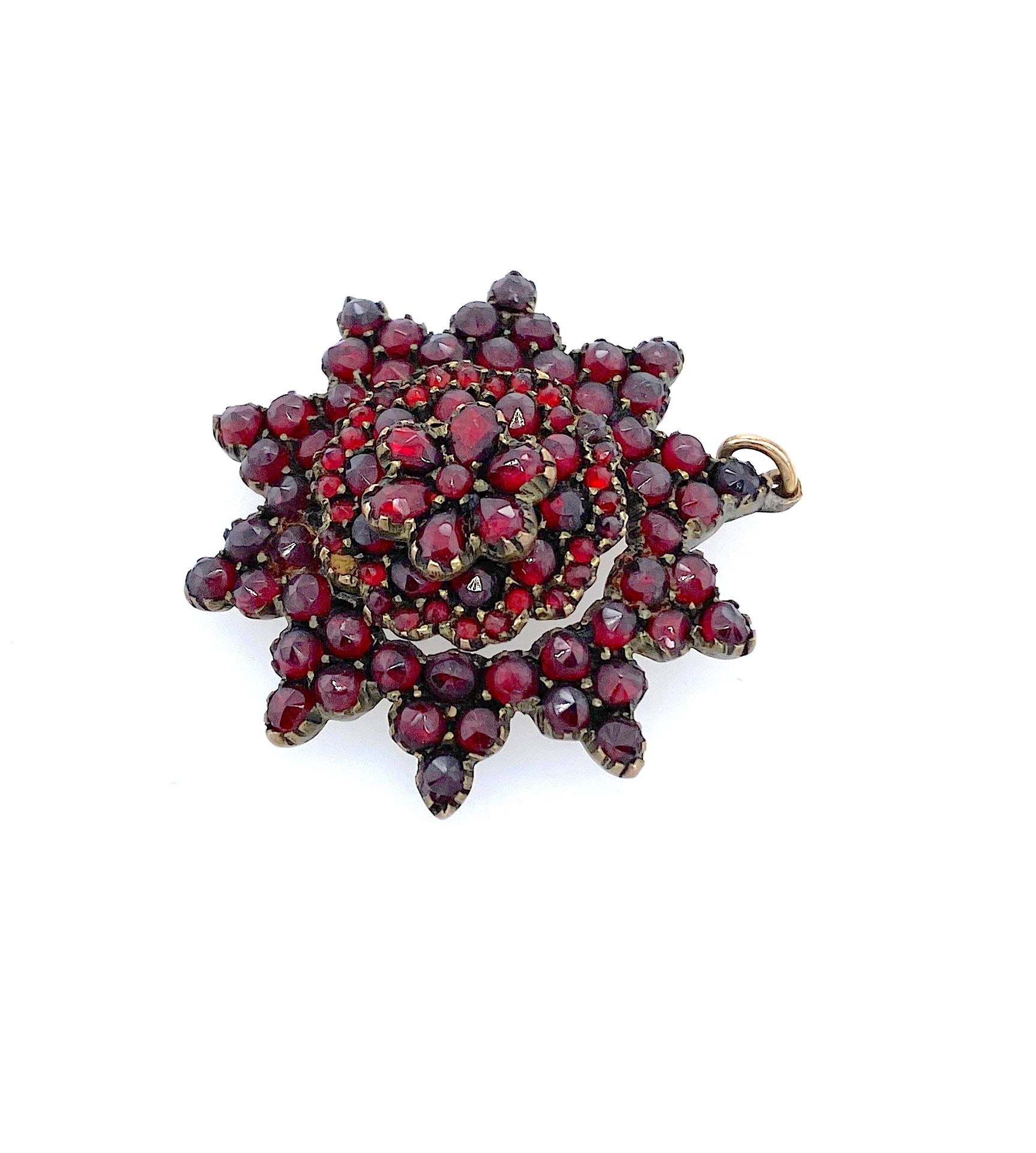 Vintage pendant with garnets - Image 2 of 3
