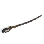 An 18th century style Sri Lankan Kastane sword, 70cms long.