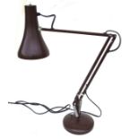 A mid century Anglepoise style lamp.